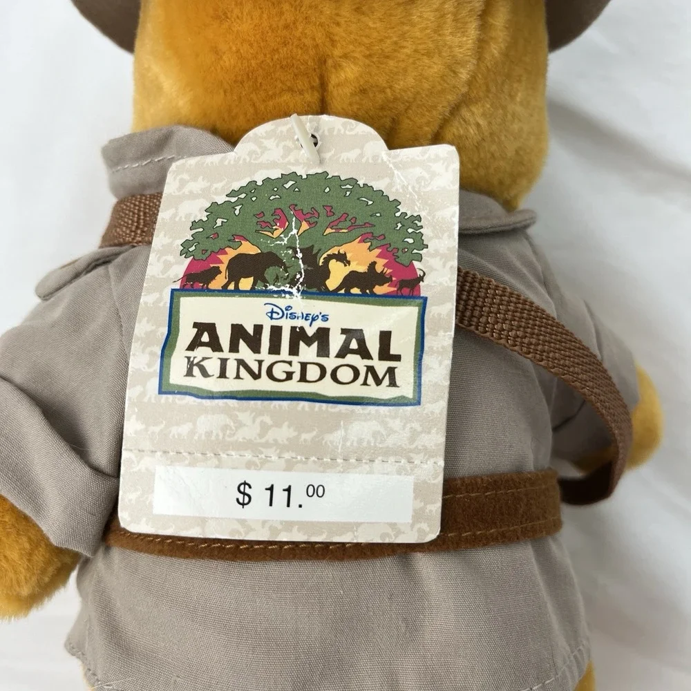 Disney Safari Winnie The Pooh Animal Kingdom Theme Park Exclusive Plush New Tags